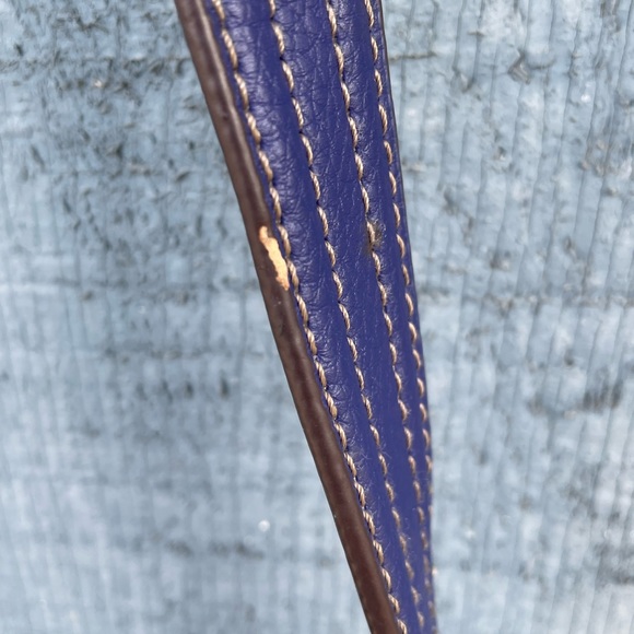 NWOT Blue Tignanello Pebble Leather Crossbody Bag - Picture 10 of 10